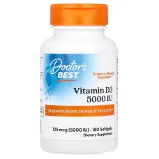 Вітамін D3 (Vitamin D3) 5000 МО 180 капсул