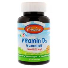 Витамин Д3 (Kid's Vitamin D3) 1000 МЕ с фруктовым вкусом 60 жевательных конфет