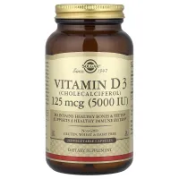 Витамин D3 (Vitamin D3), Solgar, 5000 МЕ 240 капсул