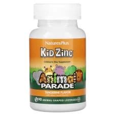 Цинк для детей (Kid Zinc Animal Parade) 90 леденцов со вкусом мандарина