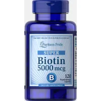 Биотин и Кальций (Biotin with Calcium) 5000 мкг/222 мг 120 капсул