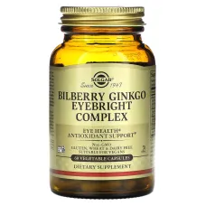 Комплекс Чорниці, гінкго, очанка (Bilberry Ginkgo Eyebright Complex) 60 капсул