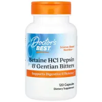 Бетаїн гідрохлорид та пепсін (Betaine HCl) 120 капсул
