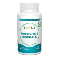 Мультивитамины и минералы, Multivits & Minerals, Biotus, 120 таблеток