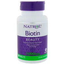 Биотин (Biotin) 1000 мкг 100 таблеток