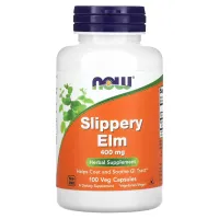 Слизький в'яз (Slippery Elm), NOW Foods, 400 мг 100 капсул