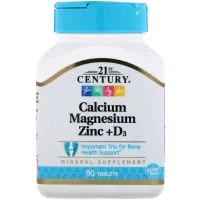 Кальций магний цинк и витамин D3 (Calcium Magnesium Zinc+D3) 90 таблеток