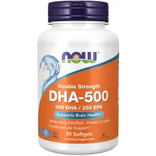 Рыбий жир, двойная сила (DHA-500) 90 капсул