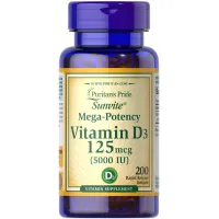  Витамин D3 (Vitamin D3) 5000 МЕ 200 капсул