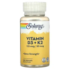 Вітамін D3 і K2 (Vitamin D-3 & K-2) 5000 МО / 50 мкг 120 капсул