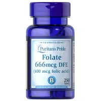 Фолієва кислота (Folic acid), Puritan's Pride, 400 мкг 250 таблеток