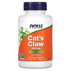 Кошачий коготь (Cat's Claw), NOW Foods, 500 мг 100 капсул