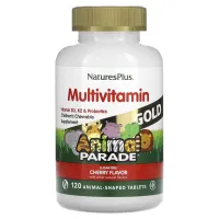 Мультивітаміни для дітей (Animal Parade Gold) 120 жувальних таблеток зі смаком вишні