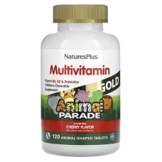 Мультивитамины для детей (Animal Parade Gold) 120 жевательных таблеток со вкусом вишни 