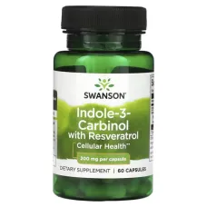 Индол-3-карбинол с ресвератролом (Indole-3-Carbinol with Resveratrol) 200 мг 60 капсул
