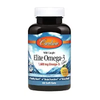 Риб'ячий жир з Oмега-3 (Elite omega-3) 1600 мг 60 капсул зі смаком лимона