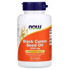 Масло чёрного тмина (Black Cumin Seed Oil) 1000 мг 60 капсул