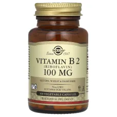Вітамін B2 (Vitamin B2) 100 мг 100 капсул