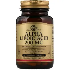 Альфа-ліпоєва кислота (Alpha lipoic acid) 200 мг 50 капсул
