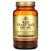 Червоний дріжджовий рис (Red Yeast Rice), Solgar, 600 мг 120 капсул