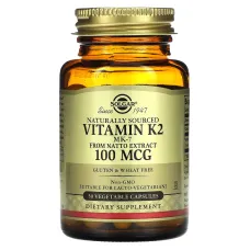 Натуральний вітамін K2 (Vitamin K2) 100 мкг 50 капсул