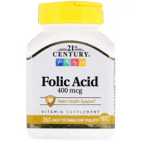 Фолієва кислота (Folic Acid) 400 мкг 250 таблеток