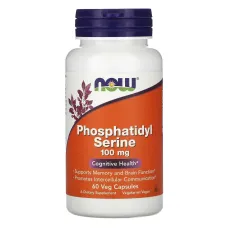 Фосфатидилсерин (PhosphatidylSerine), NOW Foods, 100 мг 60 капсул