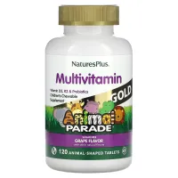 Мультивитамины для детей (Animal Parade Gold) 120 жевательных таблеток со вкусом винограда