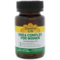 ДГЕА для жінок (Дегідроепіандростерон), DHEA, Country Life, 60 капсул