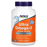 Ультра Омега-3 в капсулах из рыбьего желатина (Ultra Omega-3 500 EPA/250 DHA) 180 капсул