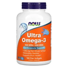 Ультра Омега-3 в капсулах из рыбьего желатина (Ultra Omega-3 500 EPA/250 DHA) 180 капсул