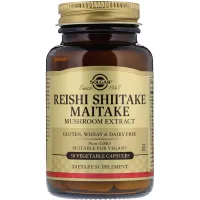 Лікувальні гриби рейші, шиїтаке та майтаке (Reishi Shiitake Maitake) 100 мг/100 мг/100 мг 50 капсул