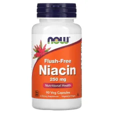 Ниацин витамин В3 (Flush-Free Niacin) 250 мг 90 капсул