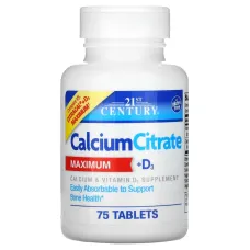 Цитрат кальция с витамином D3 (Calcium Citrate Maximum+D3) 500 мг/630 МЕ 75 таблеток
