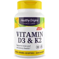 Вітаміни D3 і K2 (Vitamins D3 & K2) 2000 МО/200 мкг 60 капсул