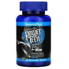 Витамины для мальчиков-подростков (Power Teen For Him) 60 жевательных таблеток со вкусом ягод без сахара