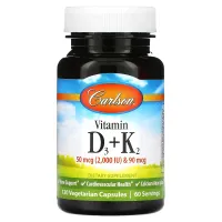 Витамин Д3 и К2 (Vitamin D3 + K2) 120 капсул
