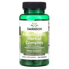 Родиола, ашвагандха и женьшень (Rhodiola Ashwagandha Ginseng) 60 капсул