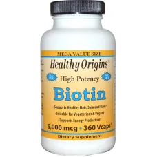Биотин (Biotin) 5000 мкг 360 капсул