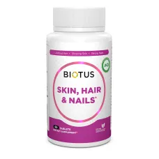 Вітаміни для волосся, шкіри та нігтів (Skin, Nails, Hair), Biotus, 60 таблеток