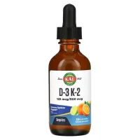 Вітаміни Д3 та K2 (Vitamin D-3 K-2) 5000 МО/500 мкг 59 мл із цитрусовим смаком