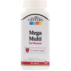 Мультивітаміни та мультимікроелементи для жінок (Mega Multi for Women) 90 таблеток