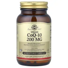 Коензим Q10 (CoQ10), Solgar, 200 мг 60 капсул