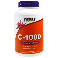 Витамин C с шиповником (Vitamin C with rose hips) 1000 мг 250 таблеток