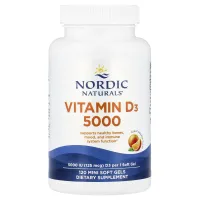 Витамин D3 (Vitamin D3) 5000 МЕ 120 капсул со вкусом апельсина