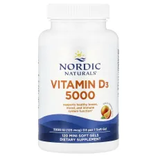 Вітамін D3 (Vitamin D3) 5000 МО 120 капсул зі смаком апельсину