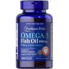 Рыбий жир Омега-3 (Omega-3 Fish Oil) 1000 мг 100 капсул