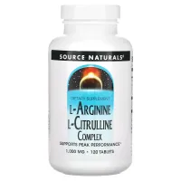 L-аргінін L-цитруліновий комплекс (L-Arginine L-Citrulline Complex) 1000 мг 120 таблеток