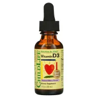 Рідкий вітамін D3 (Vitamin D3 Drops) 500 ME 26.9 мл із смаком ягід