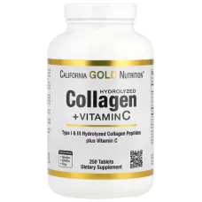 Коллаген гидролизированный с витамином C (Hydrolyzed Collagen+Vitamin C) 250 таблеток